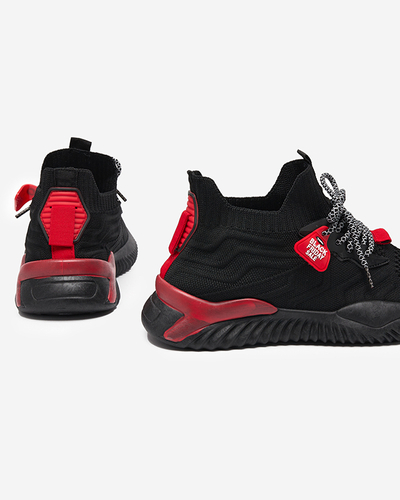Schwarz-roter Herren-Sportschuh Emaik- Footwear