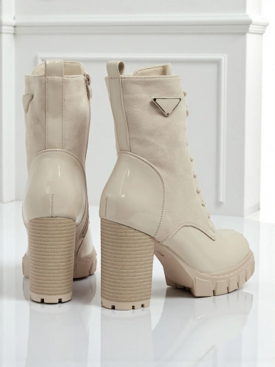 Damen Stiefeletten Öko-Wildleder mit Blockabsatz Event Bramble