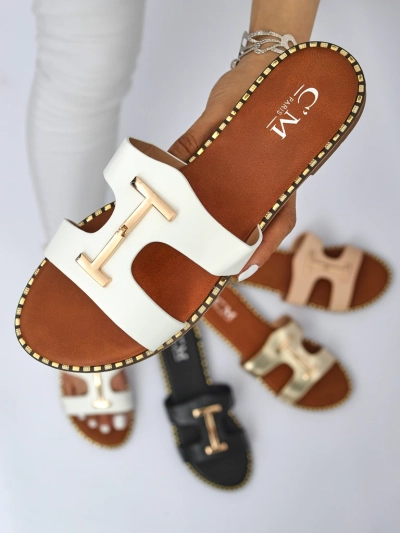 Royalfashion Damen Sandalen mit flacher Sohle Maya Louise