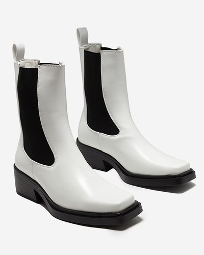 Weiße hohe Damen-Stiefel Darran - Footwear