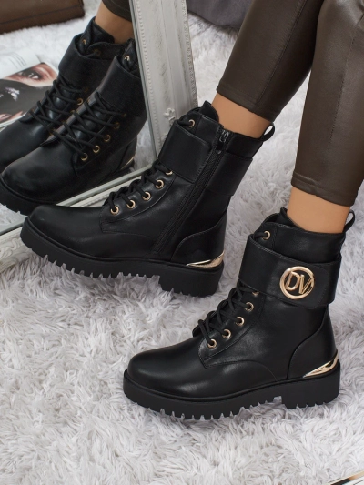 Damen Worker Boots mit Verzierungen Lorice