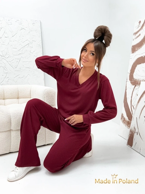 Бавовняний жіночий трикотажний костюм Shadow Line