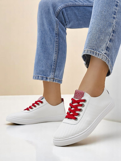 Royalfashion Damen-Ökoleder-Sneaker PureWalk