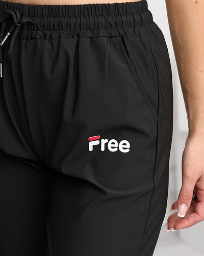 Schwarze Sporthose für Damen - Kleidung