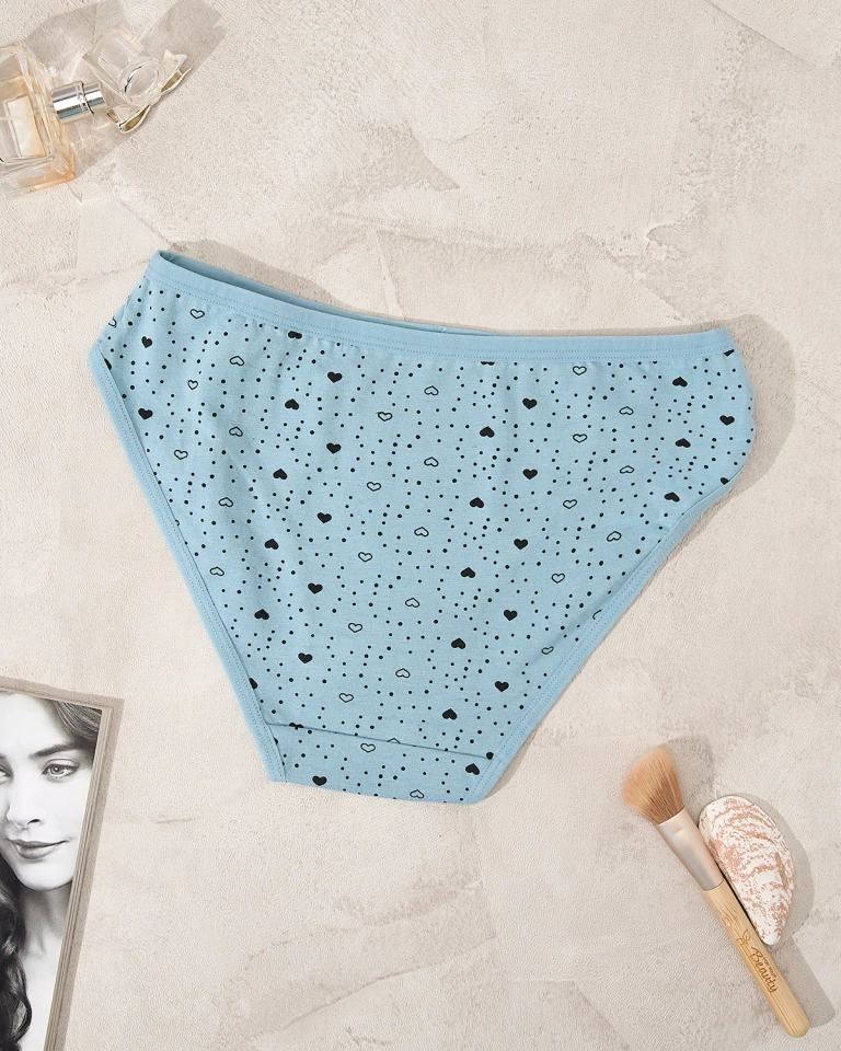 Royalfashion Blauer Damen-Slip mit Druck