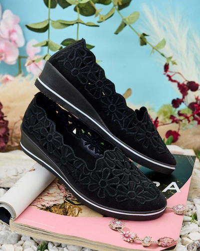 Royalfashion Damen Halbschuhe mit niedrigem Absatz Dellio