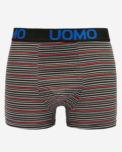 Herren-Boxershorts schwarz gestreift - Underwear