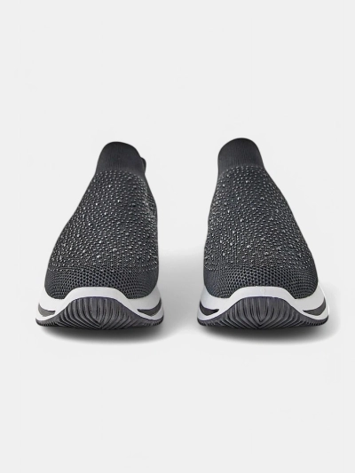 Royalfashion Damen Slipper Stoff Sport Schuhe Terrifa