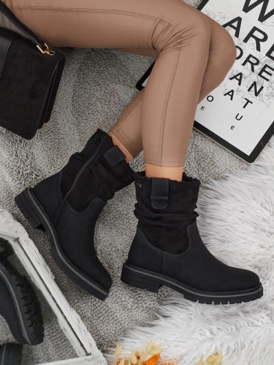 Höhere Damenstiefeletten aus Öko-Wildleder Liora