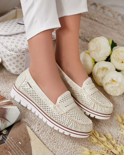 Royalfashion Openwork Damen Mokassins Leteller