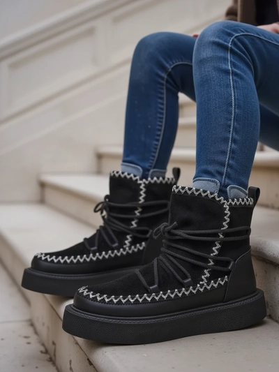 Royalfashion Damen Schnürstiefel Siozi
