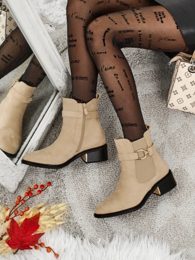 Calivra Damen Stiefeletten aus Öko-Wildleder