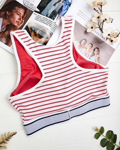 Royalfashion Gestreifter Damen-Sport-BH