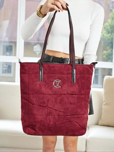 Damen Shopper Handtasche Caryenne aus Öko-Wildleder