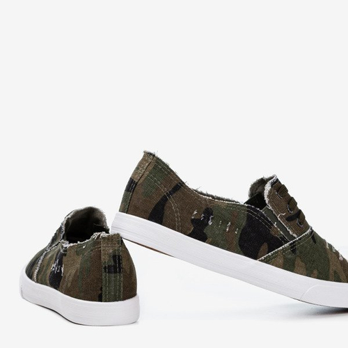 Жіночі зелені камуфляжні мокасини Leandra - Взуття