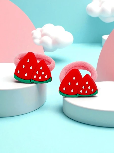 Royalfashion Резинки для волосся з фруктовим мотивом Fruity Bloom