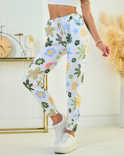 Royalfashion Damenhose aus geblümtem Stoff