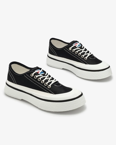 OUTLET Royalfashion Schwarz Damen Ferriva Plateau-Sneakers