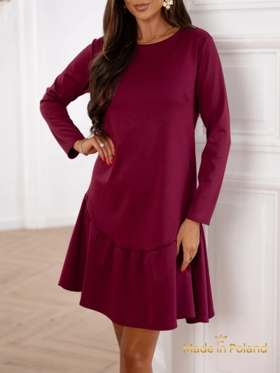 Mini-Damenkleid mit Rüschen