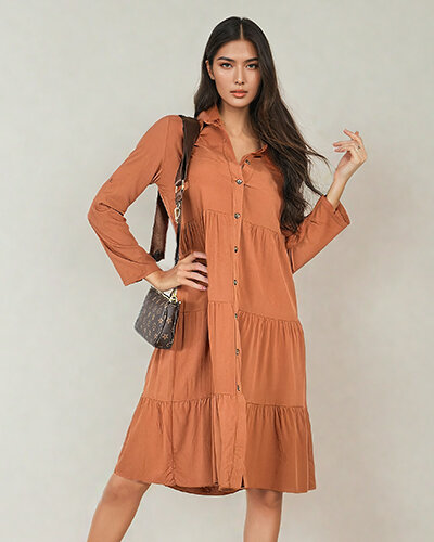 Royalfashion Damen Midikleid