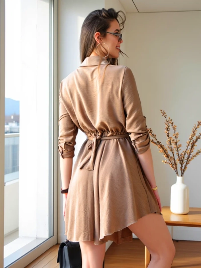 Royalfashion Elegantes knielanges Kleid für Frauen