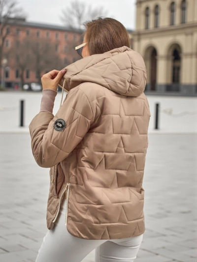 Gesteppte Damenjacke mit Kapuze und Bündchen an den Ärmeln Silent Ridge