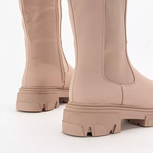 OUTLET Бежеві жіночі середні черевики Promase - Взуття