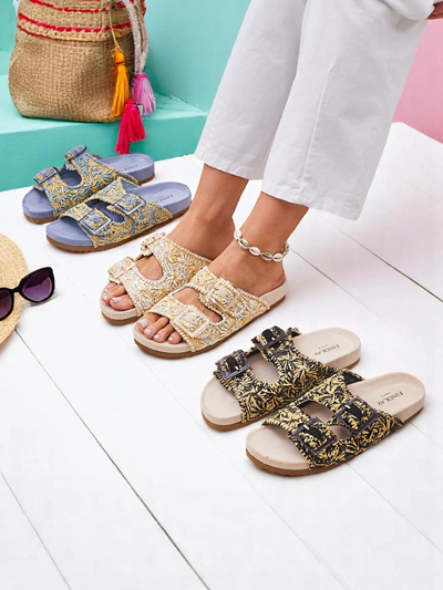 Royalfashion Damen-Sandalen mit Schnallen Samorra