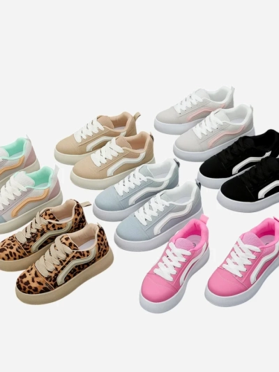 Royalfashion Damen Plattform Sport Sneakers Ensis
