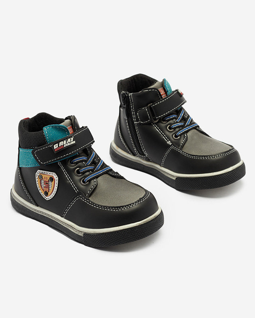 Чорні черевики для хлопчиків Wiasio- Footwear