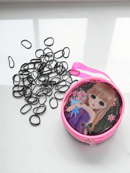 Royalfashion Mehrfarbige Silikon-Haargummis in dekorativer Verpackung