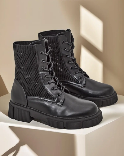 Offene Damen Flachstiefeletten Rowic