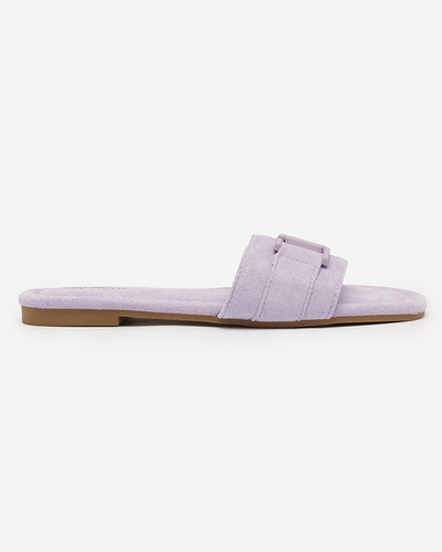 Royalfashion Lila Damen Flip-Flops mit Schnalle Rydr