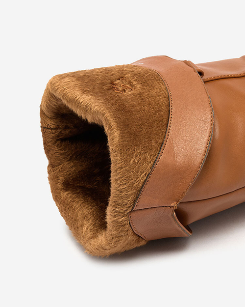 Royalfashion Жіночі черевики на шпильці з верблюжої шкіри Teritis