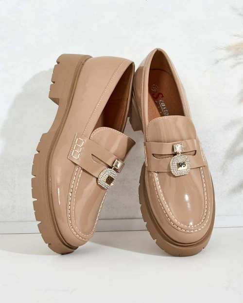 Royalfashion Жіночі лаковані мокасини Bemies