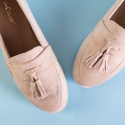 Atrugiel pulverisierte Frauenmokassins mit Quasten - Schuhe