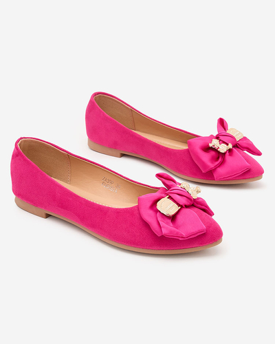 Royalfashion Damen Ballerinas spitze Spitze mit Schleife Retripo