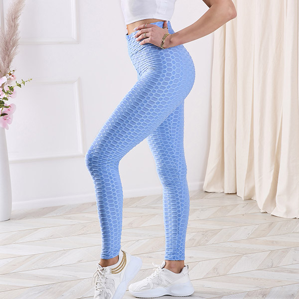 Gemusterte blaue Damen-Leggings- Bekleidung