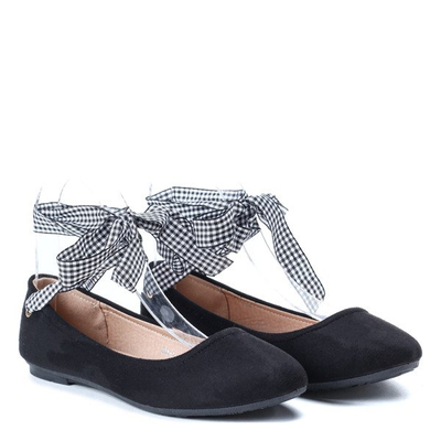 Czarne balerinki- Obuwie