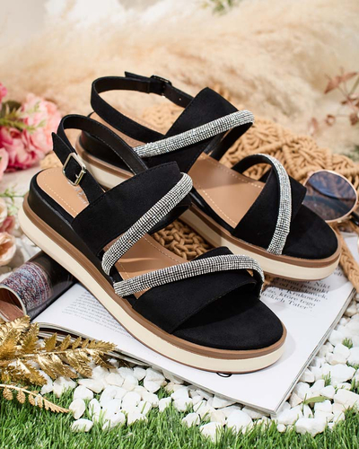 Royalfashion Damen Obissa Sandalen mit niedrigem Absatz