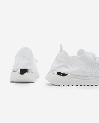 Erina Weiße Stoff-Sportschuhe für Damen - Schuhe