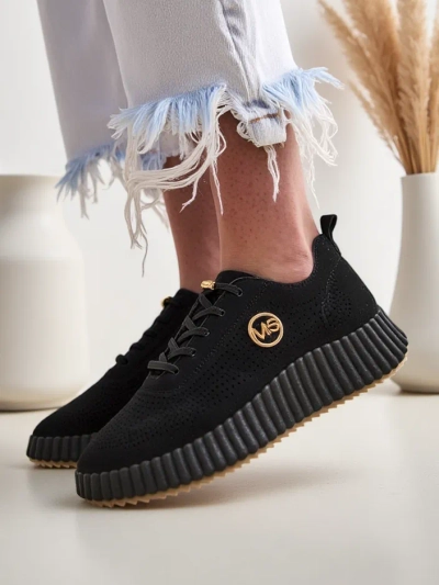 Royalfashion Damen perforierte Sport Sneakers Tobin