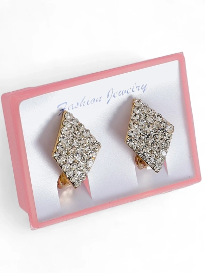 Royalfashion Damen Ohrclips mit Zirkonia