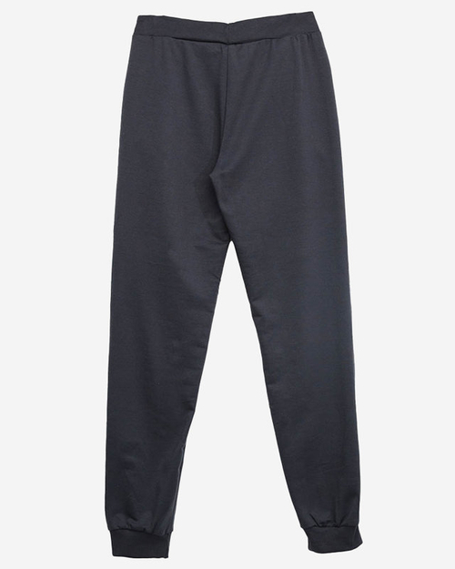 Темно-сірі чоловічі спортивні штани з написом - Clothing