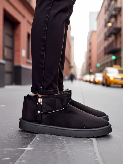 Royalfashion Kurzstiefel, die den Damen Schneestiefeln ähneln Fefoz