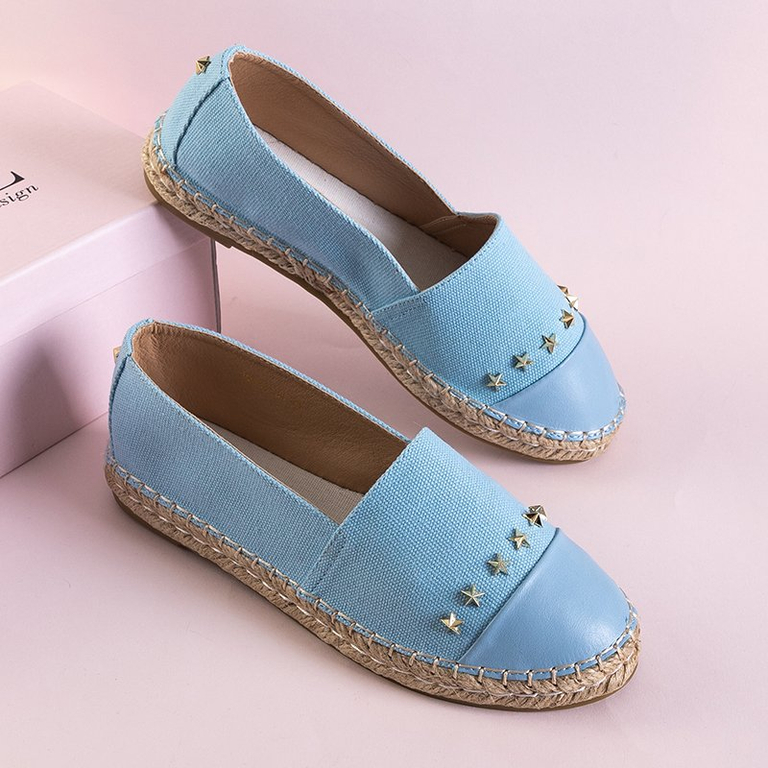 OUTLET Blaue Damen-Espadrilles mit Fraus-Sternen - Schuhe