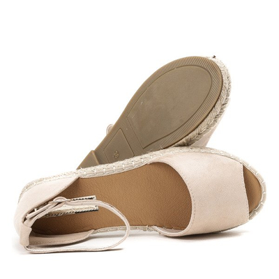 Beige Espadrilles mit Ausschnitt Velino - Footwear