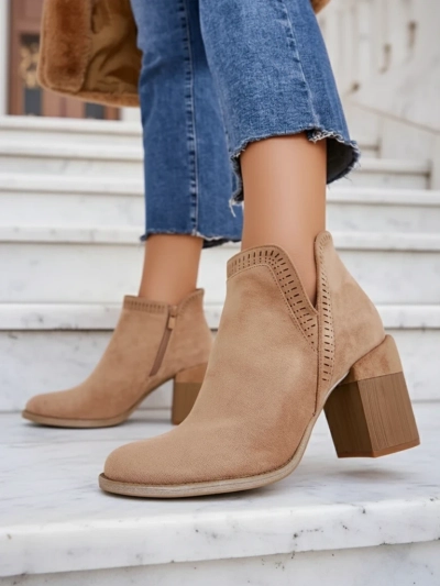 Royalfashion Damen Stiefeletten mit Absatz Vettot