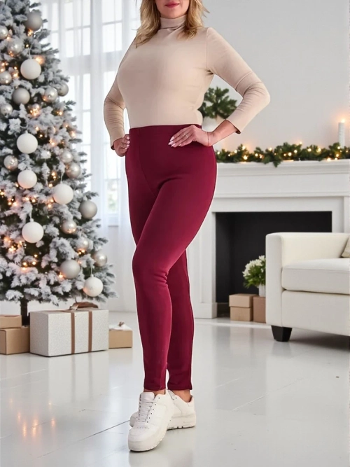 Royalfashion Жіночі утеплені штани-треггінси PLUS SIZE