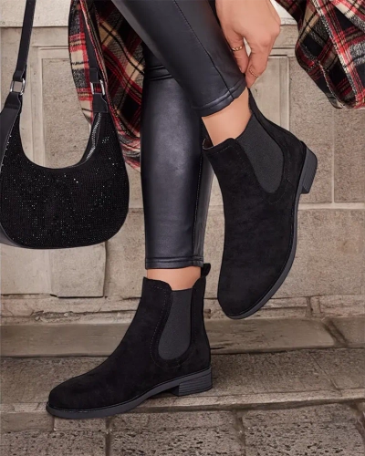 Royalfashion Damen Öko-Wildleder Ataras Stiefel a'la sztyblettes